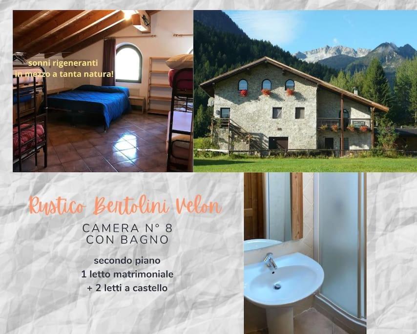 Chalet Rustico Bertolini Per Gruppi! Villa Vermiglio Exterior photo